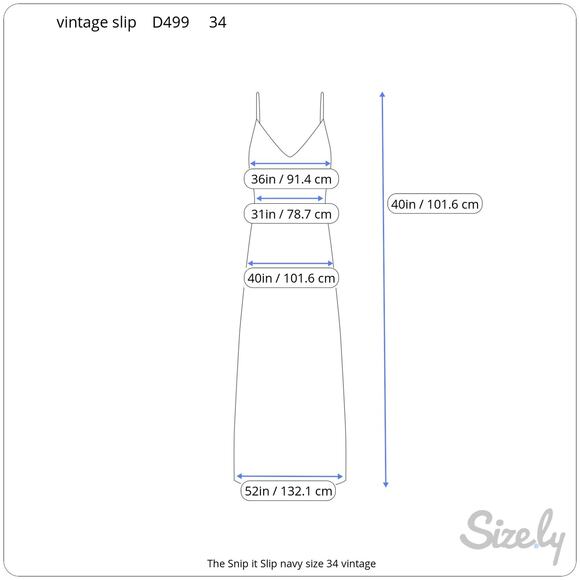 The Snip it Slip navy size 34 vintage - Picture 2 of 8